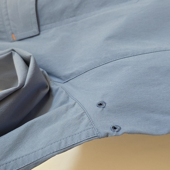 Orvis Trout Bum Blue Mens Vented Shirt.  Size XXL - Picture 4 of 14